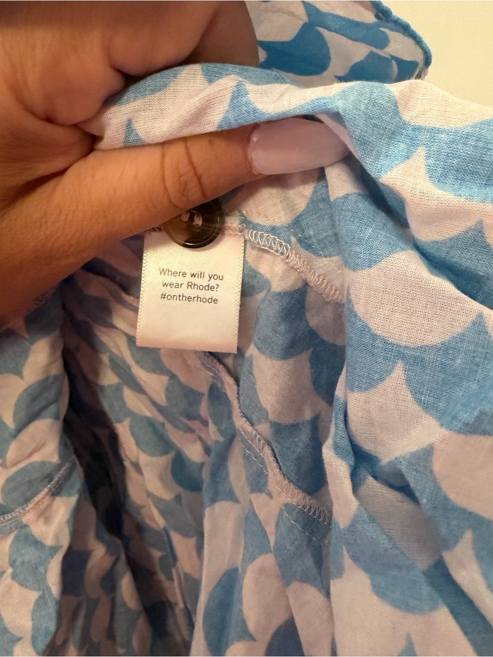 Rhode Emma Dress Small Blue Pink - Picture 5 of 6